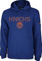 New York Knicks NBA Playbook Embroidered Royal Hooded Sweatshirt by Adidas