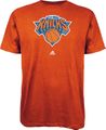 New York Knicks Orange NBA Primary Logo Short Sleeve T Shirt by Adidas