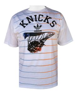 New York Knicks Rainin Short Sleeve Adult Tee by Adidas