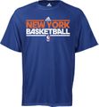 New York Knicks Royal ClimaLite Short Sleeve Shirt by Adidas