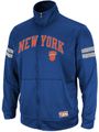 New York Knicks Royal Full-Zip Embroidered Track Jacket by Majestic