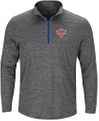 New York Knicks Mens Majestic Remain Focused Half Zip Mock Neck Shirt
