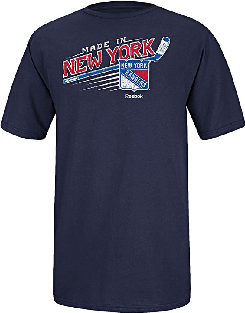 New York Rangers Made from Scratch NHL Tee Shirt by Reebok New York