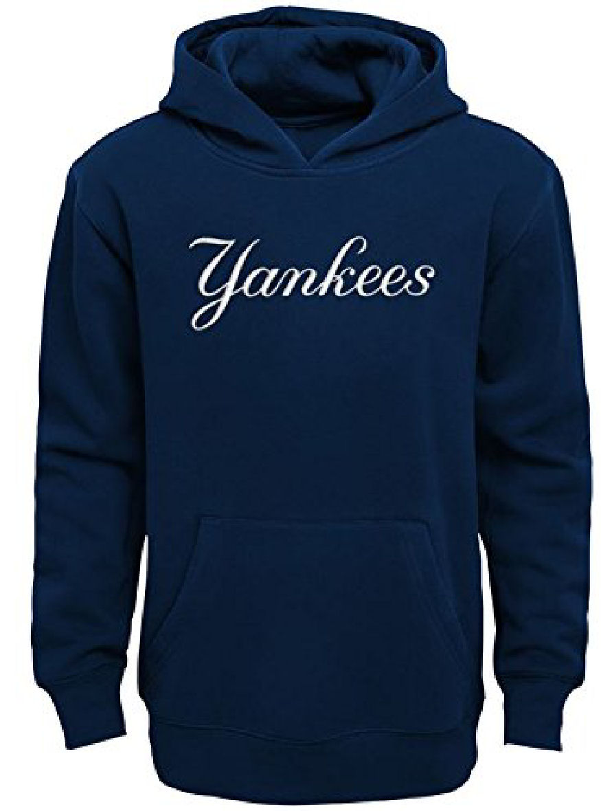 New York Yankees Youth Outerstuff Logo Embroidered Hoodie Sweatshirt