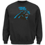 NFL Carolina Panthers Black Critical Victory 9 Crewneck Sweatshirt by Majestic
