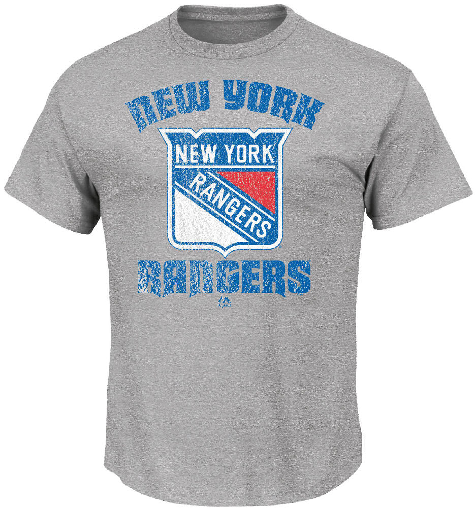 NHL New York Rangers Steel Heather Game Misconduct Tee Shirt by