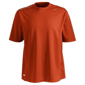 Nike Dark Orange Dri-FIT UV Short Sleeve Workout Top