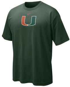 Nike Miami Hurricanes Dri-FIT Mascot T Shirt