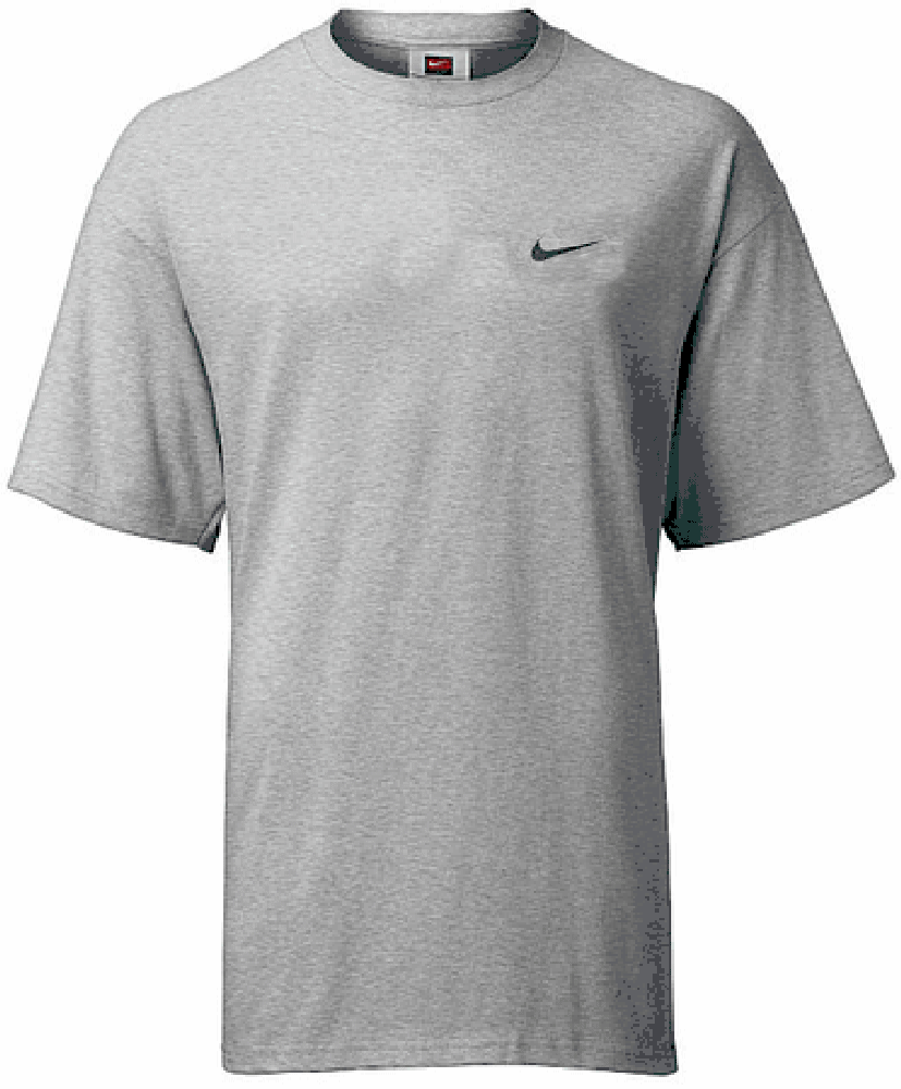 NIKE☆Over Size Swoosh S/S Tee Nike Grey Embroidered Swoosh OVERSIZED Short Sleeve Tee Shirt