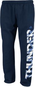 Oklahoma City Thunder Blue Open Bottom Vertical Cut Fleece Sweatpants by Adidas