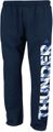Oklahoma City Thunder Blue Open Bottom Vertical Cut Fleece Sweatpants by Adidas