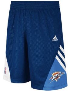 Oklahoma City Thunder Blue Pre-Game Shorts by Adidas