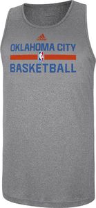 Oklahoma City Thunder Grey 2013-14 Slim Fit Official Clima Fabric Tank by Adidas
