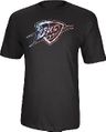 Oklahoma City Thunder Mens 2 Sided Shoe Pile High End Screened T Shirt by Adidas