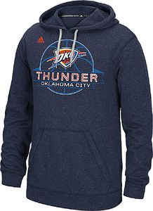 Oklahoma City Thunder Mens Heather Navy Ultimate Banner Synthetic Hoodie by Adidas