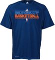 Oklahoma City Thunder Navy ClimaLite Short Sleeve Shirt by Adidas