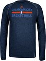 Oklahoma City Thunder Navy Heather  Climalite Practice Long Sleeve Shirt by Adidas