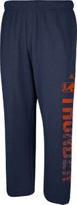 Oklahoma City Thunder Navy Open Bottom Primal Elevation Fleece Sweatpants by Adidas