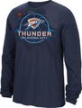 Oklahoma City Thunder Navy Ultimate Banner Long Sleeve T Shirt by Adidas