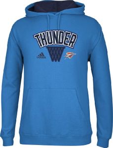 Oklahoma City Thunder NBA 13 Embroidered Playbook Hoodie Sweatshirt by Adidas