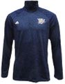 Oklahoma City Thunder Heather Navy Quarter Zip Synthetic Shirt by Adidas