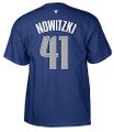 OUT OF STOCK Dirk Nowitzki  Dallas Mavericks Adult Blue NBA Two Sided T Shirt By Adidas