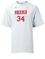 OUT OF STOCK Hakeem Olajuwon Houston Rockets Adult White NBA Two Sided T Shirt By Adidas