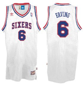 OUT OF STOCK Julius Erving Philadelphia 76ers NBA Embroidered Replica Throwback Basketball Jersey By Adidas