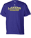 OUT OF STOCK Los Angeles Lakers Purple NBA Double OT Short Sleeve Tee Shirt By Adidas