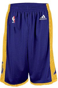 OUT OF STOCK Los Angeles Lakers Purple Youth 8" Inseam NBA Replica Basketball Shorts By Adidas