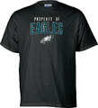 OUT OF STOCK Philadelphia Eagles NFL Black Short Sleeve Property Of Tee Shirt By Reebok