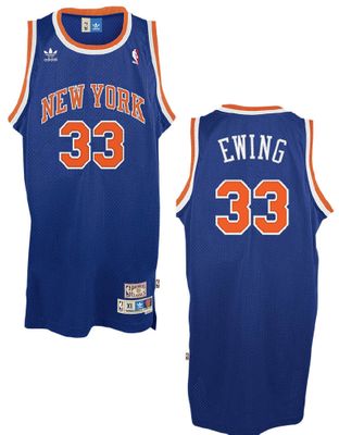 Patrick Ewing New York Knicks NBA Embroidered Replica Throwback Basketball Jersey By Adidas