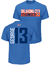 Paul George Oklahoma City Thunder Mens Sport Royal Vertical Short Sleeve T Shirt