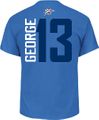 Paul George Oklahoma City Thunder Mens Sport Royal Vertical Short Sleeve T Shirt