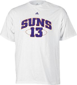 Phoenix Suns #13 Game On NBA White Short Sleeve Tee Shirt By Adidas