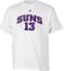 Phoenix Suns #13 Game On NBA White Short Sleeve Tee Shirt By Adidas