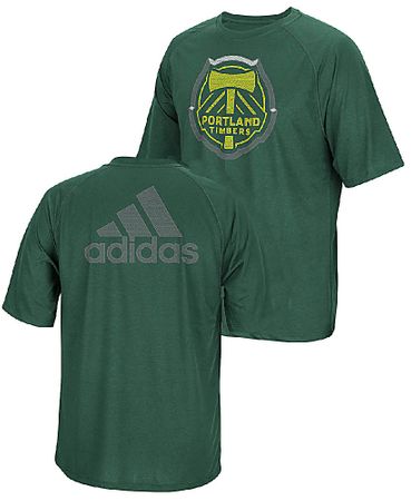 Portland Timbers Green 2-Sided Light Up Climalite T Shirt by Adidas