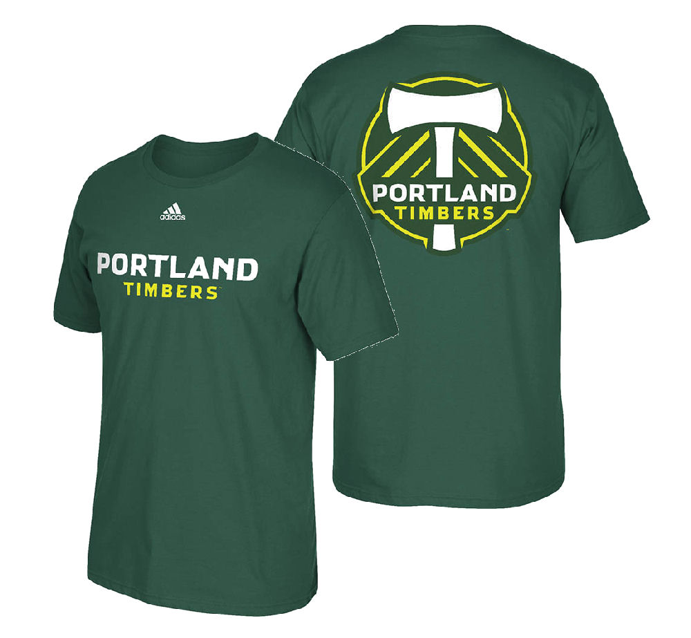 Portland Timbers Green 2 Sided MLS Primary One T Shirt By Adidas
