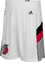 Portland Trail Blazers White Embroidered Swingman Shorts By Adidas