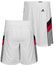 Portland Trail Blazers White Embroidered Swingman Shorts By Adidas