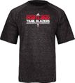 Portland Trailblazers Heather Black Adidas Authentic On-Court Practice Climalite Performance T Shirt