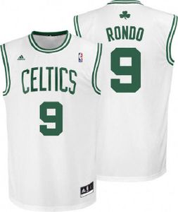 Rajon Rondo Boston Celtics #9 White Swingman Basketball Jersey by Adidas