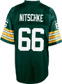 Ray Nitschke Green Bay Packers Adult Green 1966 NFL Replithentic Embroidered Throwback Football Jersey By Reebok