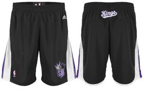 Sacramento Kings Black Embroidered Swingman Shorts By Adidas