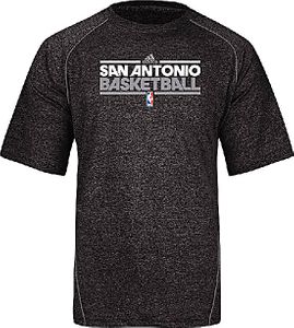 San Antonio Spurs Adidas New Authentic On-Court Practice Climalite Performance SS T Shirt
