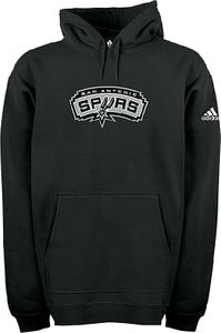 San Antonio Spurs Black Hooded NBA Sweatshirt By Adidas
