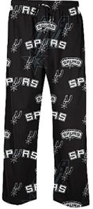 San Antonio Spurs Black Keynote NBA Mens Pajama Pants by Concepts Sports