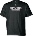 San Antonio Spurs Black NBA Double OT Short Sleeve Tee Shirt By Adidas