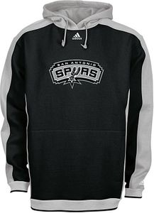 San Antonio Spurs NBA  Black Embroidered Dream Hooded Fleece Sweatshirt By Adidas