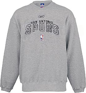 San Antonio Spurs NBA Embroidered Fleece Crewneck Sweatshirt By Reebok